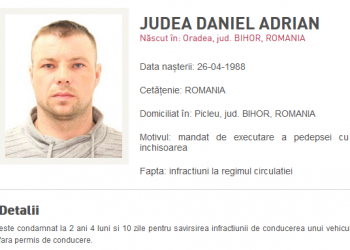 URMĂRIT internațional, prins de polițiștii bihoreni | Condamnat pentru spargeri de localuri, a fost trimis la pușcărie după ce a condus fără permis