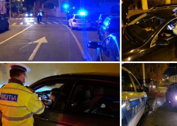 VIDEO-FOTO. Filtre ale Poliției în Oradea | Echipajele au verificat dacă este respectată carantina de noapte
