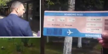 VIDEO. Bilet de avion spre Moscova oferit de protestatarul Marian ”Ceaușescu” deputatului bihorean Mihai Lasca | Parlamentarul s-a prezentat la primul termen al procesului de la ÎCCJ