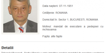 Sorin Oprescu, dat în urmărire națională după ce a fost condamnat definitiv la 10 ani și 8 luni de închisoare pentru luare de mită