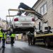 Mașina de filaj de la Antidrog, ridicată de Poliția Locală chiar în timpul unui flagrant
