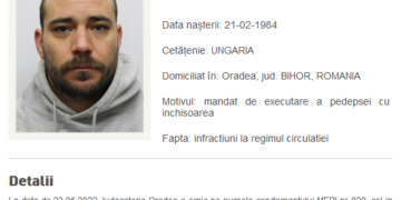 Cetățean maghiar stabilit în Oradea, dat în urmărire după ce, băut și fără permis, l-a trântit la pământ pe agentul care încerca să-l oprească | A fost condamnat la închisoare cu executare