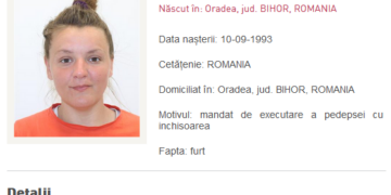 Cum a ajuns o casieră din Oradea să fie trimisă în închisoare din cauza ”aroganței inexplicabile” | A furat toate lucrurile dintr-un apartament, iar după sentința definitivă, a fost dată în urmărire națională