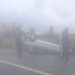 Accident pe DN 19 Oradea – Satu Mare | O mașină s-a răsturnat cu roțile în sus lângă Satu Nou