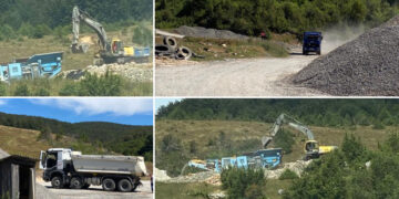 Drumul județean Damiș – Aștileu, construit cu piatră exploatată ilegal