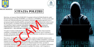 Minciuni online în numele Poliției | O citație plină de greșeli, trimisă prin e-mail, anunță destinatarul că e cercetat pentru pornografie și pedofilie
