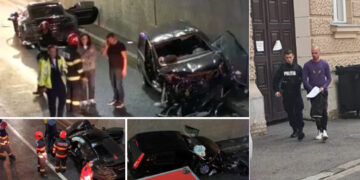VIDEO | Dorin Luca, șoferul Porsche-ului implicat în accidentul din pasajul Magheru, a fost arestat