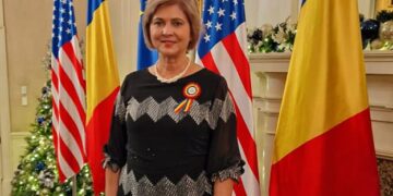 Șefa femeilor liberale din Bihor, Florica Cherecheș. a sărbătorit Ziua Națională la Washington, alături de sute de români