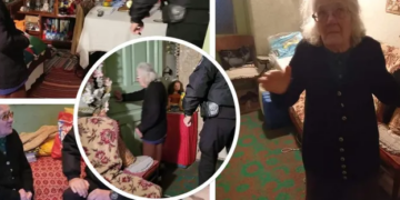 O bunică de 83 de ani a sunat la 112 că moare de frig și de singurătate în casă. Polițiștii îi plătesc factura până la vară