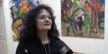 Vioara Bara: Când îmi vine să urlu că societatea asta e strâmbă, intru în atelier și pun urletul pe pânză