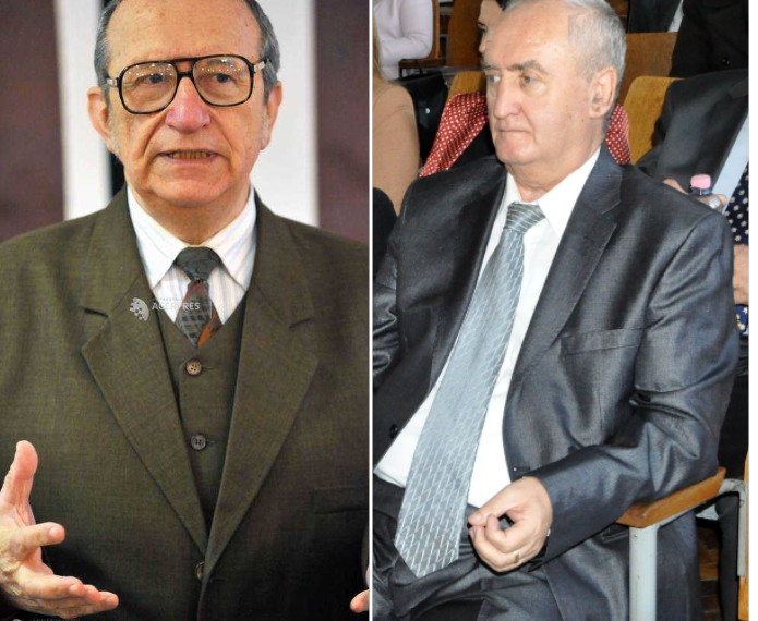 Avocatul Viorel Butaș și istoricul şi criticul literar Mircea Popa , cetățeni de onoare ai Beiușului