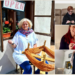 Meșterul popular Ida Pázmán participă la tricotarea celui mai lung fular din lume