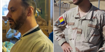 Jandarm și preot. A fost în misiune în Afganistan, acum e și preot în catedrală