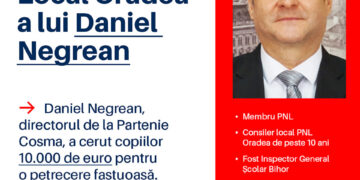 Cer retragerea lui Daniel Negrean din Consiliul local Oradea și de la conducerea Colegiului Economic Partenie Cosma