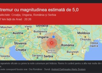 Cutremur de 5,3 pe scara Richter. S-a simțit și în Oradea