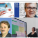 Celebrul fizician Cristian Presură împreună cu profesorii orădeni Daniela Berchez și Bogdan Károly, autorii manualului de fizică de clasa a VI-a