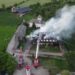 Mânia lui Dumnezeu: Un incendiu devastator a mistuit casa parohială de la Mănăstirea Turnu, din Prahova