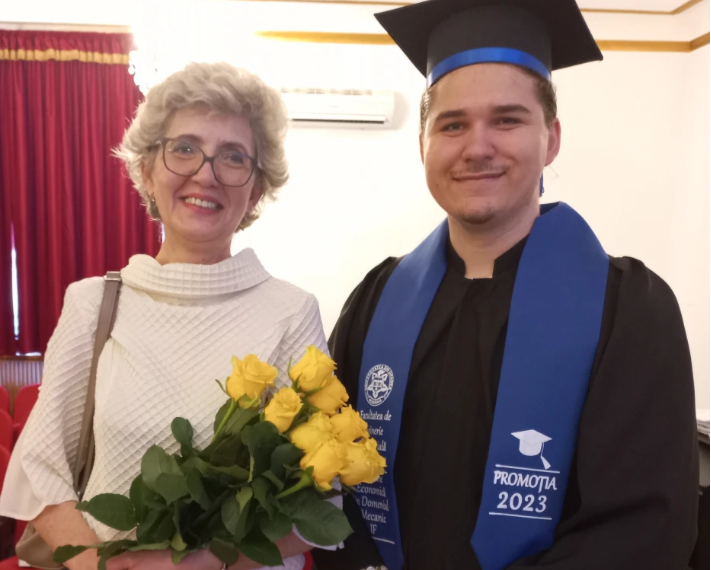 Ce crede un șef de promoție despre școală și dascălii săi.Andrei Oros a absolvit Facultatea de Inginerie Managerială și Tehnologică  cu cea mai mare medie