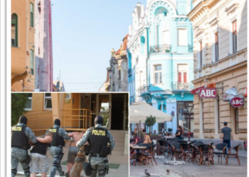 Bătaie cu pumni, picioare, un box și spray lacrimogen pe Republicii