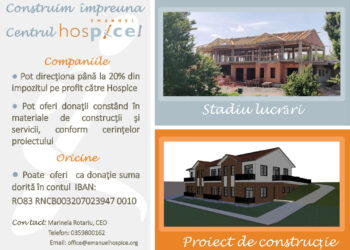 Au îngrijit până acum peste 3500 de pacienți. Împreună construim Centrul Hospice