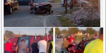 A intrat cu mașina în gardul unei locuințe din Hidișelu de Sus
