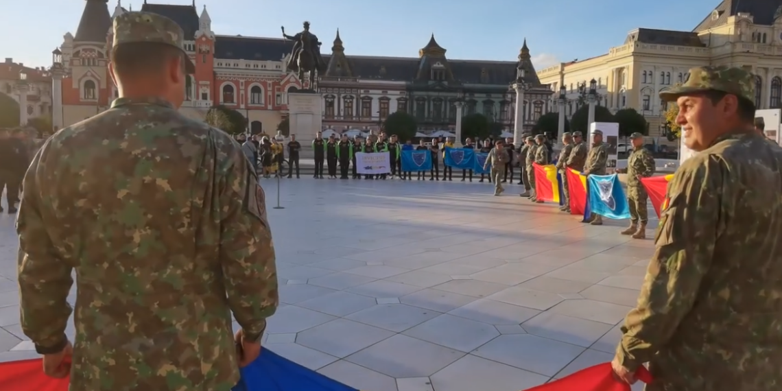 GALERIE. Eroii promovați prin sport. Ștafeta veteranilor  Invictus preluată de comandantul Garnizoanei Oradea