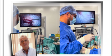 Tumoră gigant  de 6 litri, extirpată laparoscopic de un medic orădean