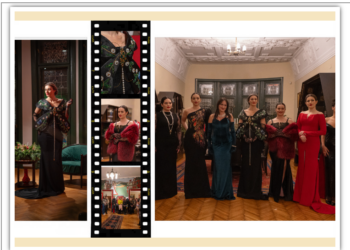 Cum arată rochia-bijuterie Art Nouveau din colecția  Glamour by Rebeca Cotrău