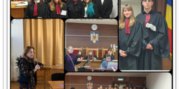 GALERIE. Trei avocați, mentori pentru elevii din „Mihai Eminescu” și „Emanuil Gojdu”. Cunoștințe de drept civil, drepturile omului și contencios administrativ în proiectul Model Court of Justice Oradea ’24