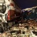Groaznic accident la Tinăud între două tiruri