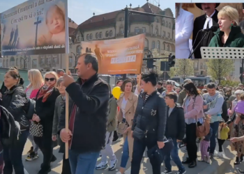 Două mii de activişti şi voluntari au participat, la Oradea, la marșul împotriva avortului