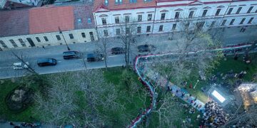 5000 de oameni și un steag al Ungariei de 100 m etalat la Ziua Maghiarilor de Pretutindeni sărbătorită la Oradea