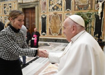 Șteianca Alina-Maria Balaj, în audiență privată la Papa Francisc: Am așteptat ceva această întâlnire unică