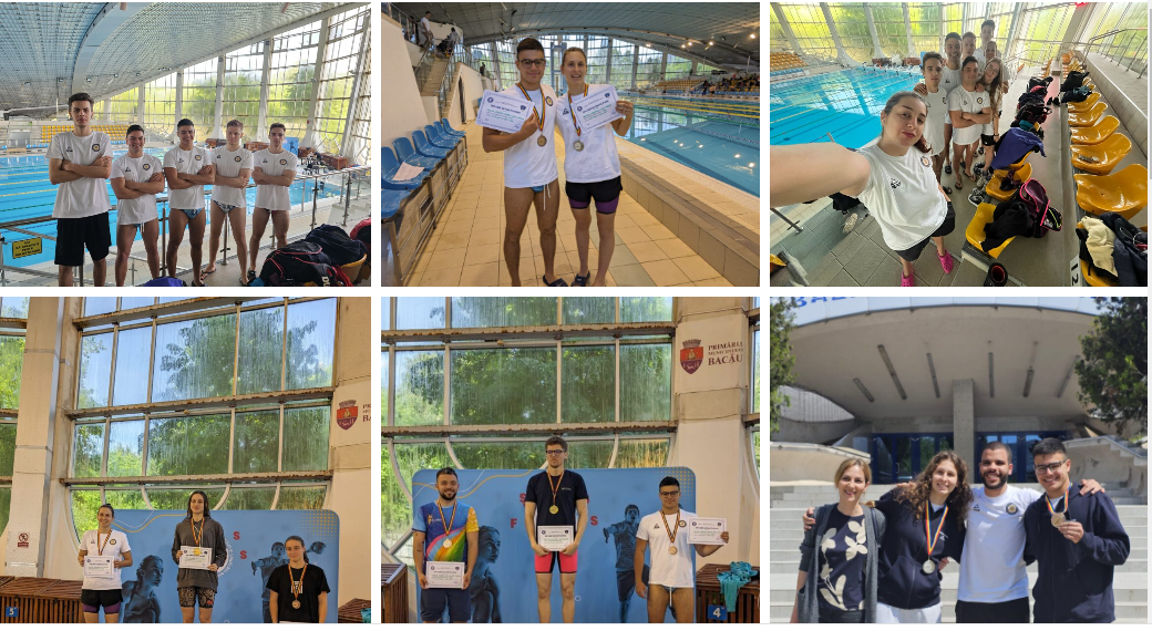 Premieră la U Oradea. Pentru prima dată de 20 de ani s-a reușit ca universitarii orădeni să aibă o echipă la Campionatele Naționale Universitare de Înot 2024