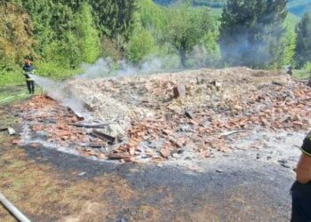 O biserică construită în 1878 a ars  în noaptea de Înviere.În cauză a fost întocmit dosar penal pentru  distrugere din culpă