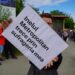 Împreună mutăm inelul Metropolitan N-V. Orădenii din Podgoria și Gheorghe Doja, protest în fața Consiliului Județean Bihor