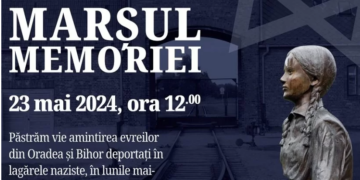 Marșul memoriei pe traseul . Memorialul Deportaților – Strada Evreilor Deportați – Parcul Nicolae Bălcescu – Memorialul Eva Heyman