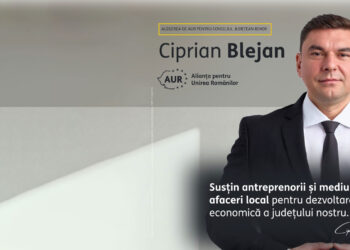 Ciprian Blejan, candidat AUR la preşedinţia CJ Bihor: Noi trebuie să susţinem afacerile locale