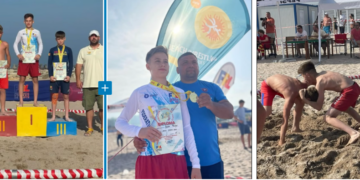 La U15, Andrei Pelean se califică la Campionatul European de Lupte pe plajă