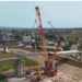 O firmă din Oradea a folosit cea mai mare macara din România  pentru ridicarea  grinzilor din beton pentru viaductul din Băile Felix, parte a Inelului Rutier Metropolitan