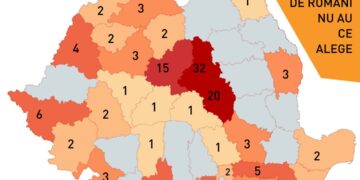 În 134 de localități există doar un candidat. 4 localități sunt din Bihor