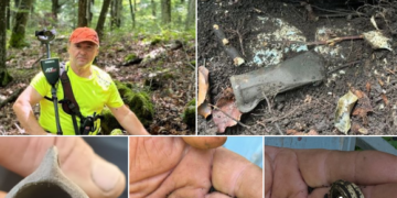 Descoperire extraordinară în zona Măgești:un topor din epoca bronzului, vechi de 3000 de ani, plin cu aur pur