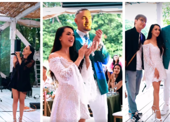 VIDEO. Salontanul Zodier, surpriză-bombă  la nunta marii campioane Larisa Iordache. Și-a anunțat căsătoria pe melodia lui