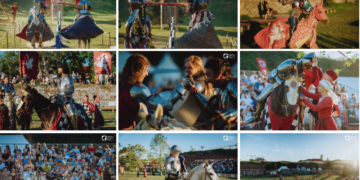 GALERIE. Mihai Cotei în finala Golden Gryphon Tournament. Cavalerul e gata să-și înfrunte adversarii în Cetatea Oradea