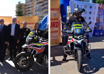Urgențe pe motociclete. Sunt echipate cu toate dispozitivele medicale necesare acordării rapide a primului ajutor