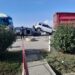 Doua mașini strivite între doua autocamioane în zona Săcădat