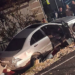 Două mașini una peste alta într-un accident  la Ceica