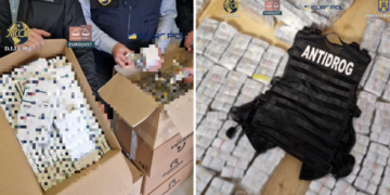Tribunalul Bihor, 9 arestări în cazul acțiunii DIICOT în care au fost ridicate: droguri de 12,5 milioane de euro, 3,3 kg aur, 6 ceasuri de lux, 58.500 articole pirotehnice, 165.000 țigarete, sume mari de bani și mașini