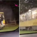 Călătorie periculoasa. Doi copii din Oradea filmați călătorind pe tamponul unui tramvai