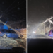 Un autoturism a intrat într-un stâlp de curent și a lăsat Lugasul în bezna